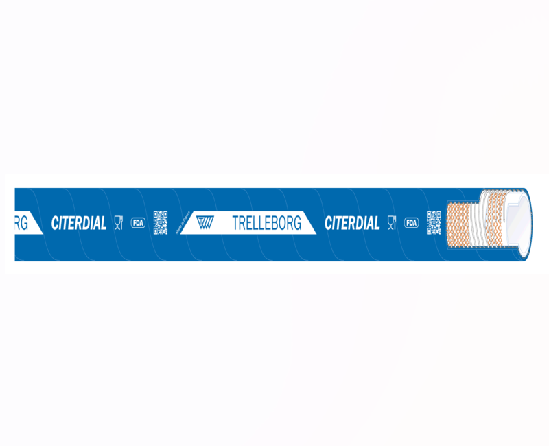 超柔食品級NR橡膠鋼絲軟管 Trelleborg CITERDIAL